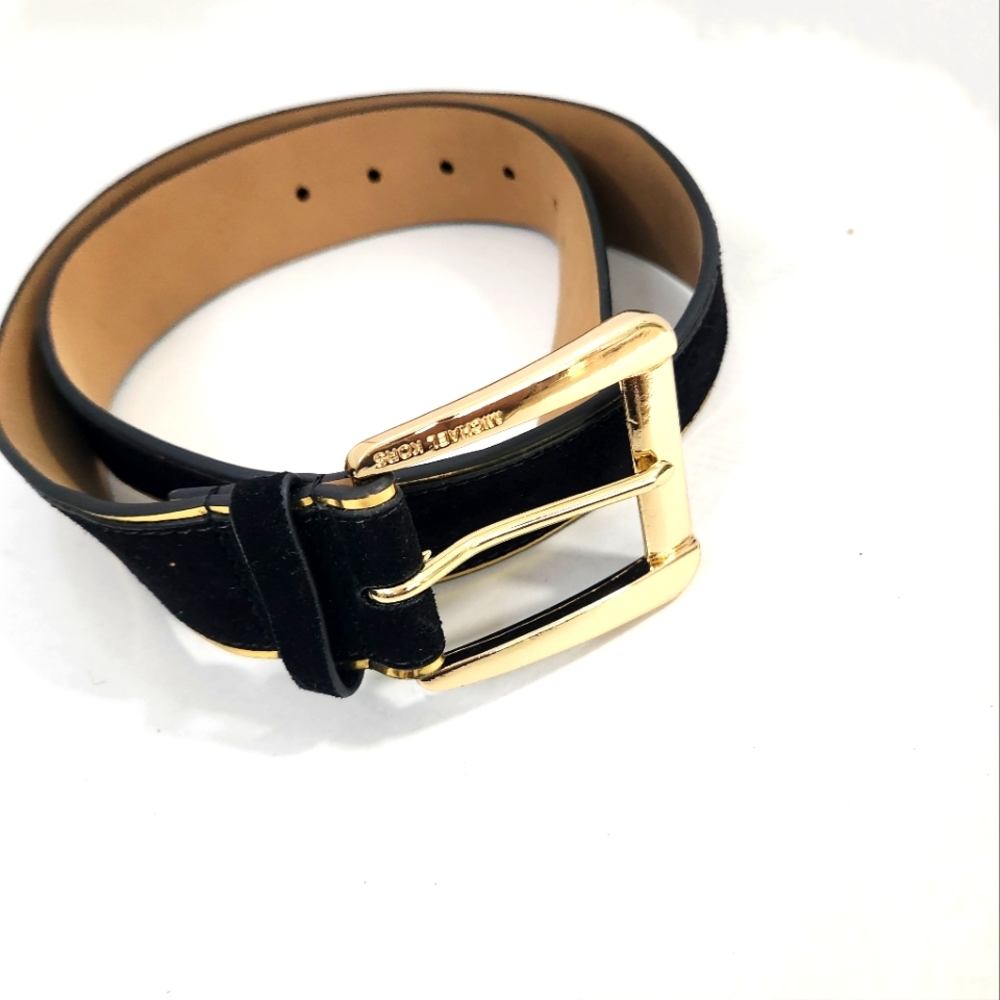 Michael Kors black & gold belt